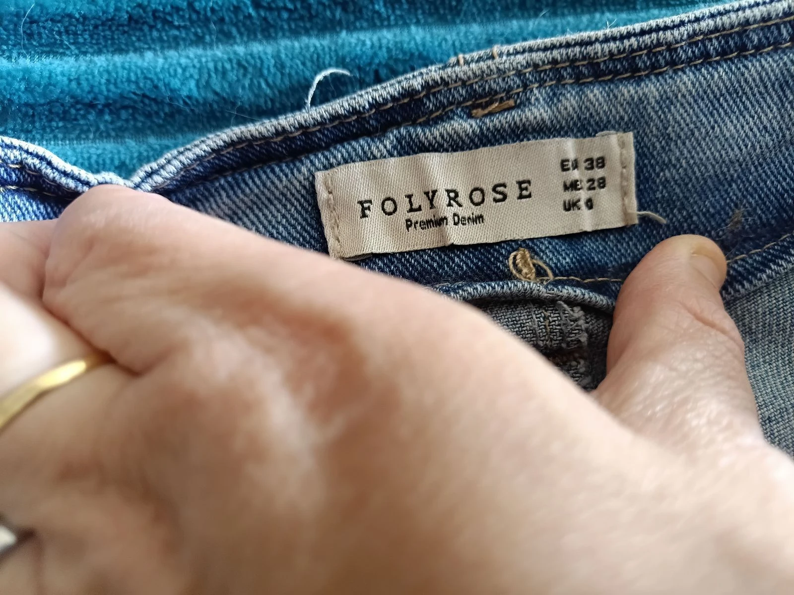 Blue jeans with FolyRose belt 38 – photo 3